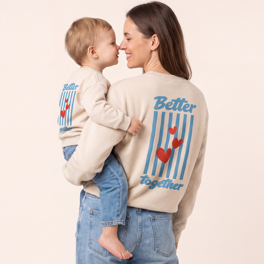 Better Together Blau - Pullover Set