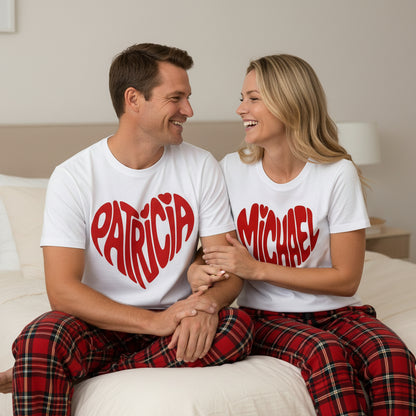 Sweet Dreams – Personalisiertes Partner-Schlafshirt Set