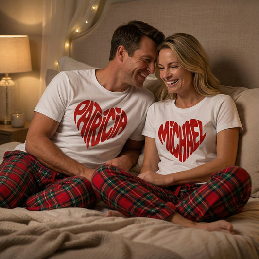 Sweet Dreams – Personalisiertes Partner-Schlafshirt Set