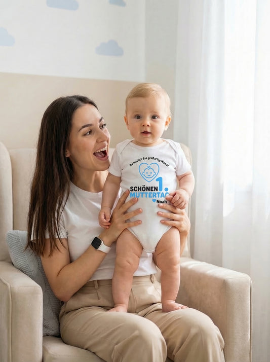 1. Muttertag Body mit Namen personalisiert