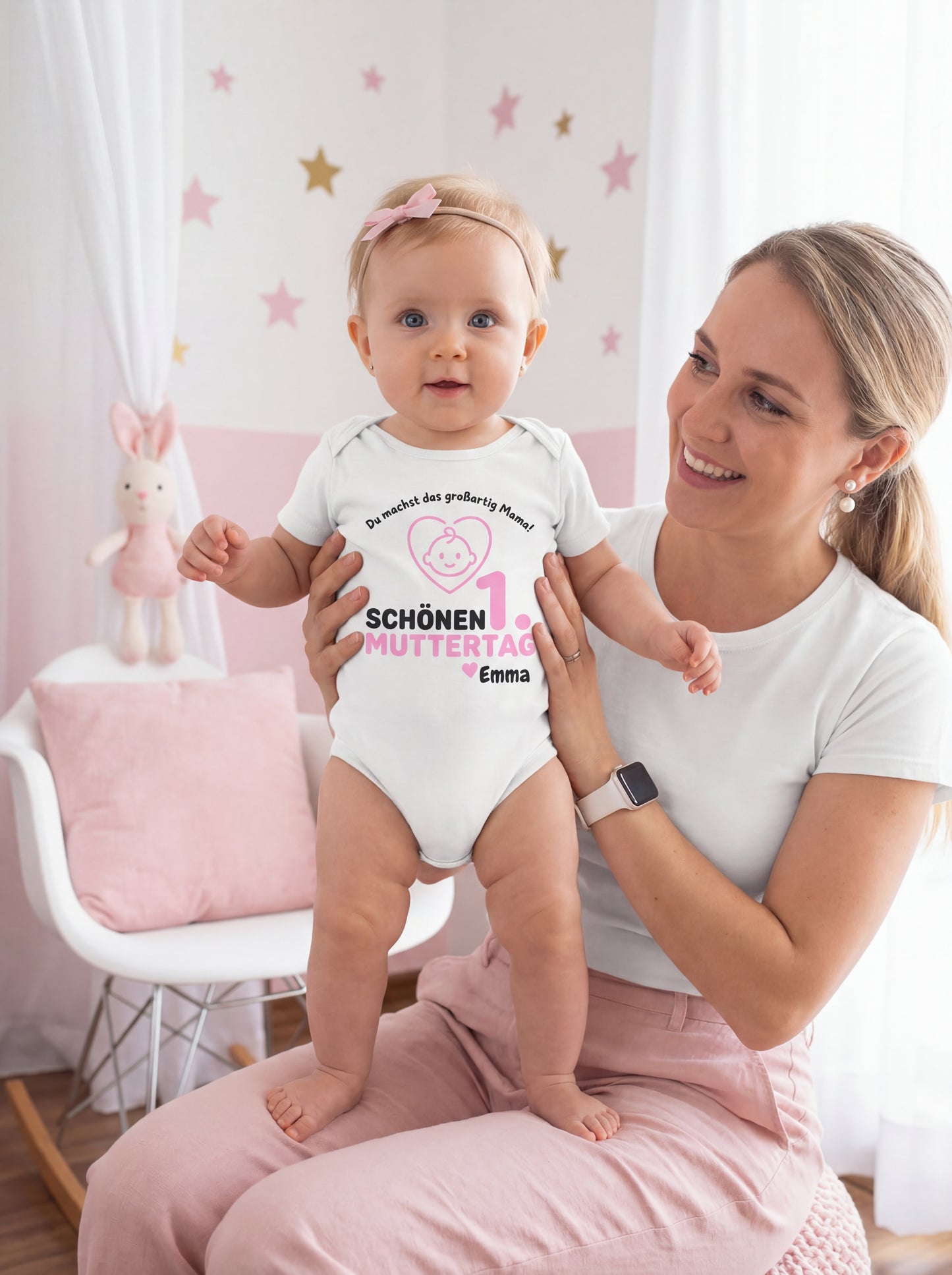 1. Muttertag Body mit Namen personalisiert