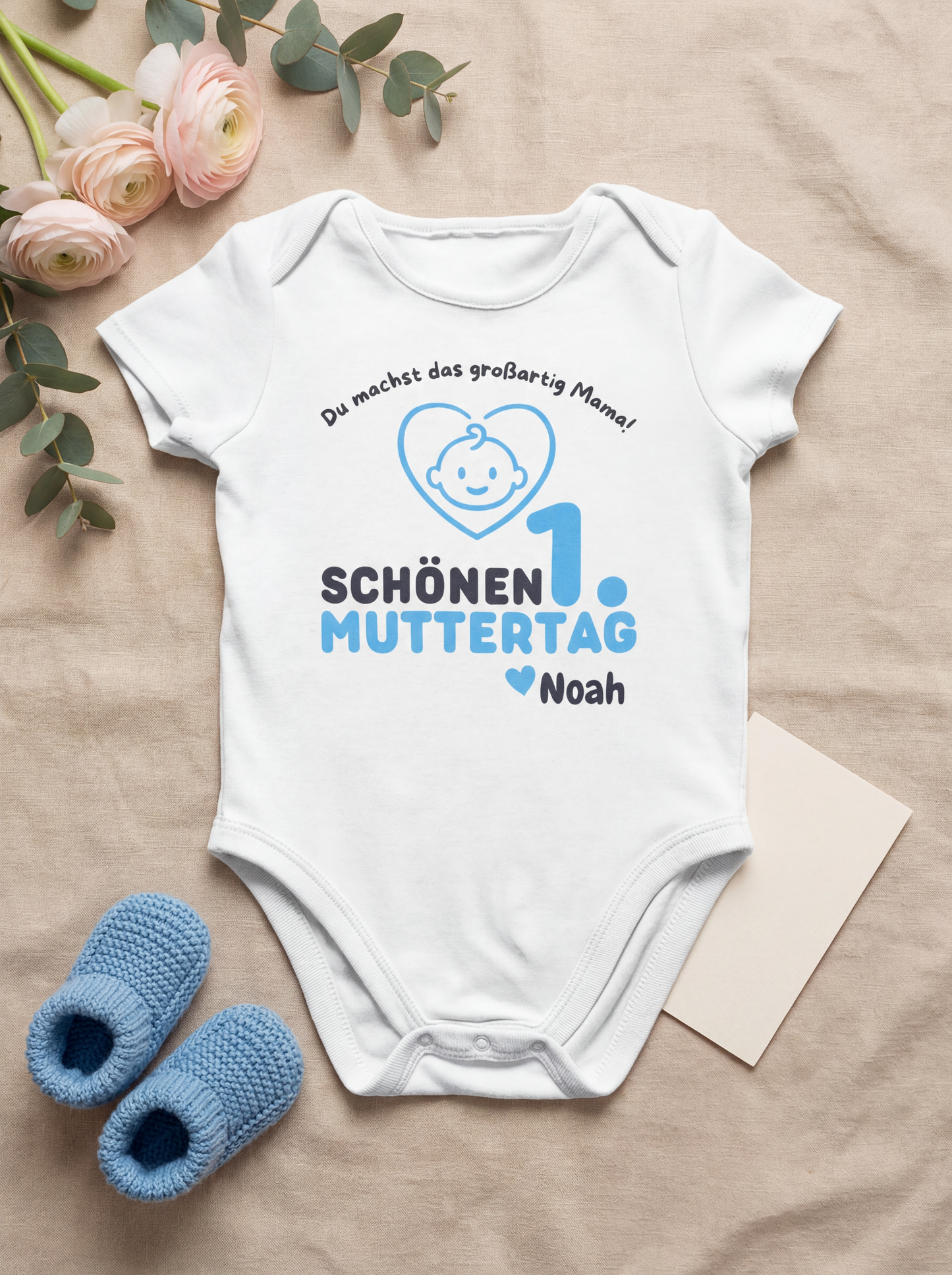 1. Muttertag Body mit Namen personalisiert