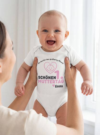 1. Muttertag Body mit Namen personalisiert