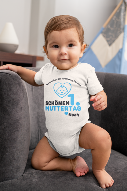 1. Muttertag Body mit Namen personalisiert
